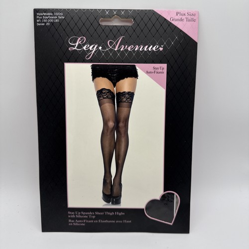 Black thigh high stockings - black,